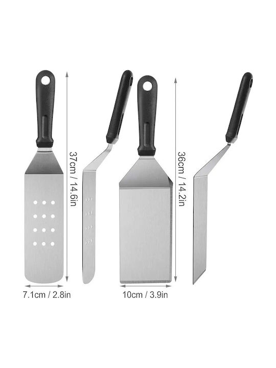 Starnoontek 9730401 Dc Barbecue Utensil Set 12 Pieces Stainless Steel Inox
