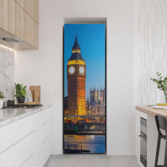 Magnetisches Kühlschrank-Wandsticker Big Ben in London bei Nacht 60x190 cm