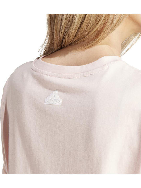 Brand Love Γυναικείο Oversized T-shirt Ροζ