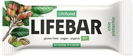 Lifebar Baton Organic Crud Energie Nuci Fără Zahăr Adăugat 40gr