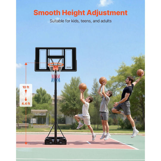 Vevor Basketballkorb mit Ständer und Höhenverstellbar 110-172cm