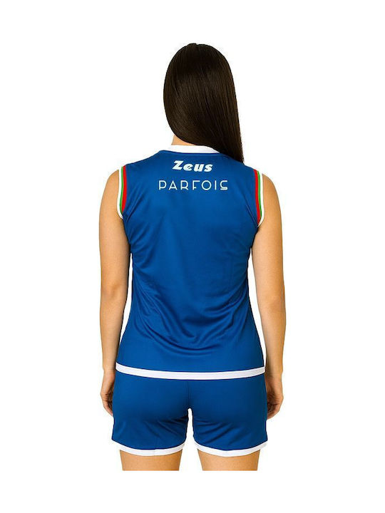 Women's Official Volley Top Vc Levski Sofia Zeus Home 23/24 Royal