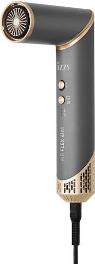 Izzy Multistyler Airflex 6 in 1 Ηλεκτρική Βούρτσα με Αέρα για Ίσιωμα και Μπούκλες 1500W