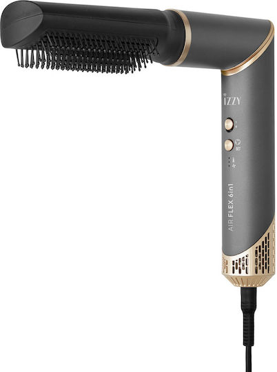 Izzy Multistyler Airflex 6 in 1 Ηλεκτρική Βούρτσα με Αέρα για Ίσιωμα και Μπούκλες 1500W