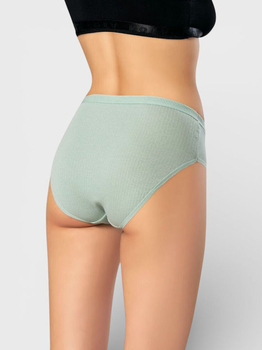 Ψηλόμεσα Γυναικεία Slip 3Pack Πολύχρωμο