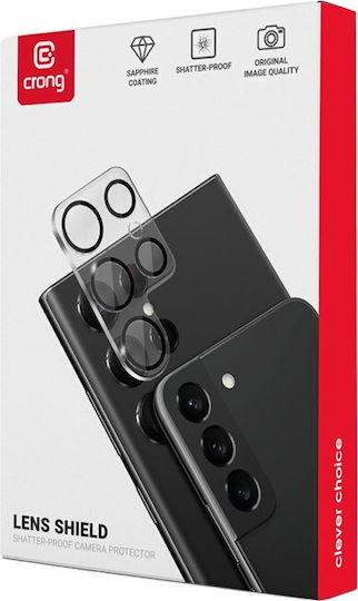 Crong Lens Shield Προστασία Κάμερας Tempered Glass Διάφανο για το SAMSUNG GALAXY S23+