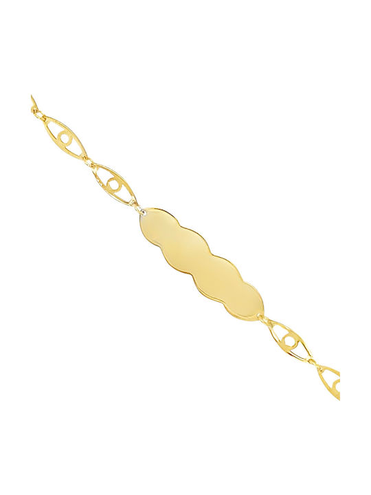 Xryseio Kids Bracelet ID from Gold 9K