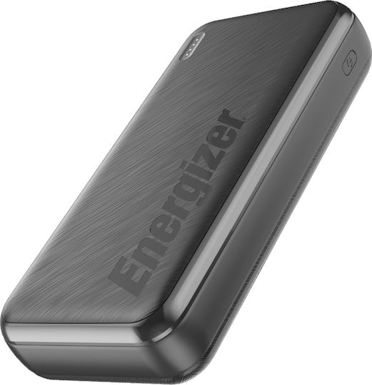 Energizer Power Bank 20000mAh 22.5W mit USB-A Ausgangsanschlüsse und 2 USB-C Ausgangsanschlüsse Schwarz