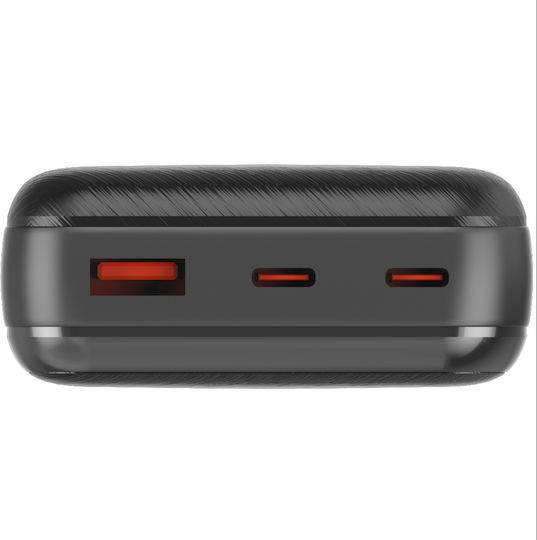Energizer Power Bank 20000mAh 22.5W mit USB-A Ausgangsanschlüsse und 2 USB-C Ausgangsanschlüsse Schwarz