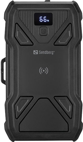 Sandberg 5-Panel Solar Power Bank 10000mAh with USB-A Port and USB-C Port Black