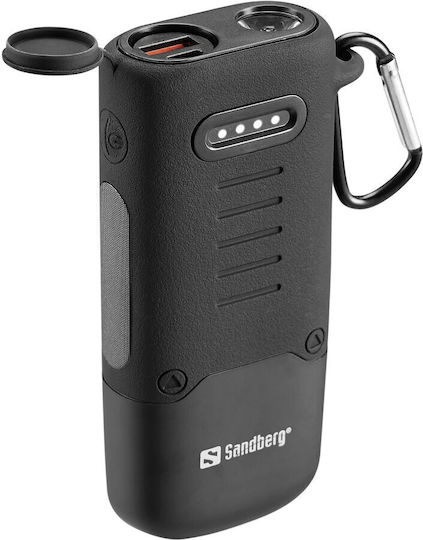 Sandberg Survivor Power Bank 10000mAh 30W with USB-A Port and USB-C Port Black