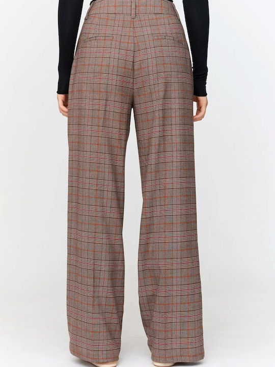 Women's Fabric Trousers Brown
