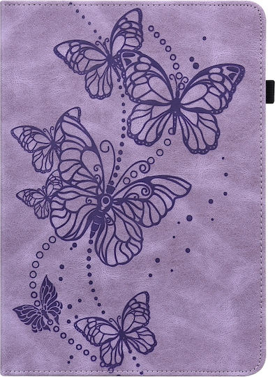 Flip Cover Purple Butterflies (Galaxy Tab A7 Lite)