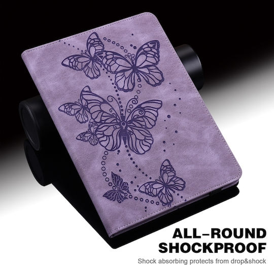 Flip Cover Purple Butterflies (Galaxy Tab A7 Lite)