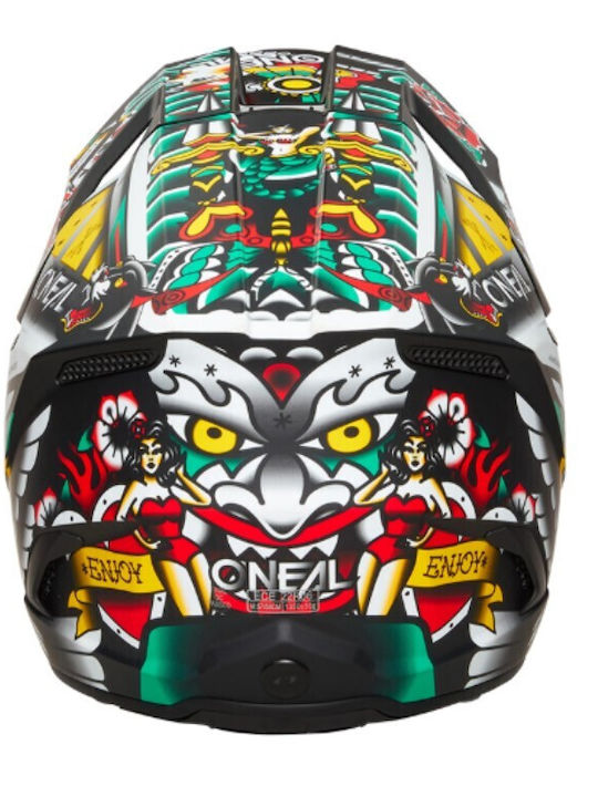 O'Neal 3 Series Inked Multi Kinder Motorradhelm Motocross ECE 22.06