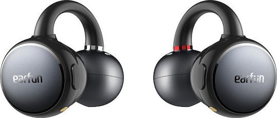 Earfun Clip In-ear Bluetooth Handsfree Ακουστικά με Αντοχή στον Ιδρώτα Μαύρα