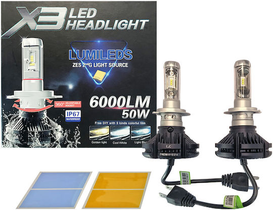 Beltec Audio Lamps Car Set of Lamps H7 LED 50W 2pcs