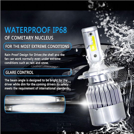 VenCore Lamps Car & Motorcycle H8 LED 6000K Cold White 12-24V / 12V 1pcs