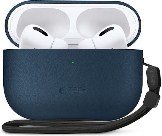 Tech-Protect Naturalfit Case Silicone in Navy Blue color for Apple AirPods Pro 3