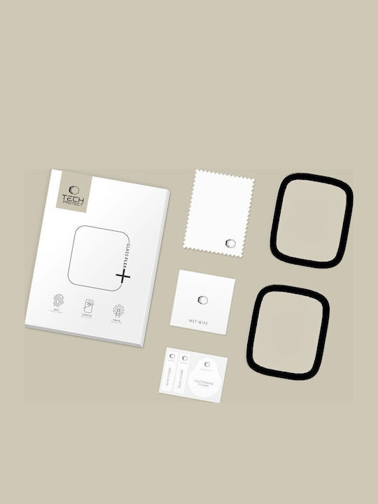Tech-Protect Flex+ Full Face Tempered Glass για το Apple Watch 4 / 5 / 6 / Se 1 / 2 / 3 (40mm) 2τμχ