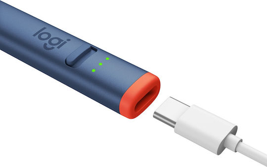 Logitech Crayon Digitală Stilou Tactil cu Palm Rejection pentru iPad de culoare Albastru 914-000080