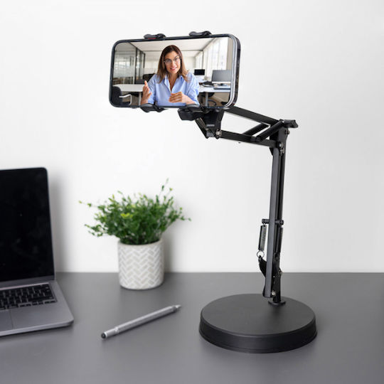 The Source Cell Phone Stand with Extension Arm in Black Color 126995