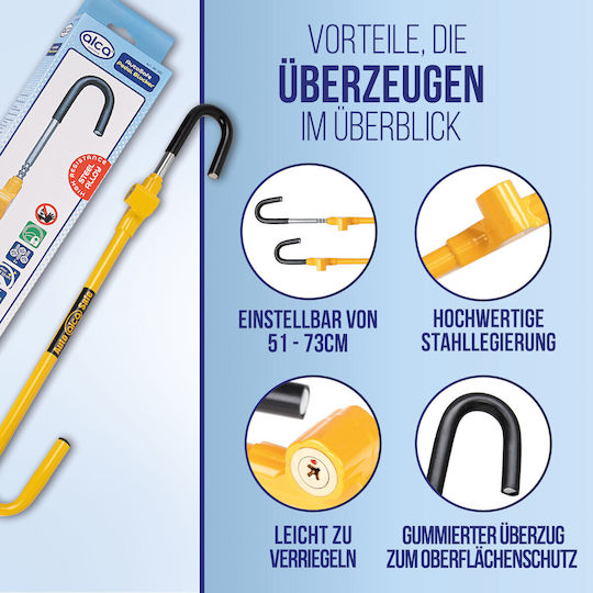 Alca Steering Wheel Lock Αντικλεπτικό Μπαστούνι Τιμονιού Αυτοκινήτου