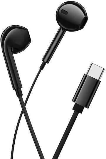 Borofone Bm99 Star In-ear Handsfree Ακουστικά με Βύσμα USB-C Μαύρο