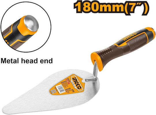 Ingco Kelle Inox 177.8x180mm mit Kunststoffgriff HBT718