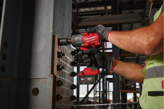 Milwaukee M18 FHIW2F12-502X Brushless Μπουλονόκλειδο Μπαταρίας 18V 2x5Ah με Υποδοχή 1/2"