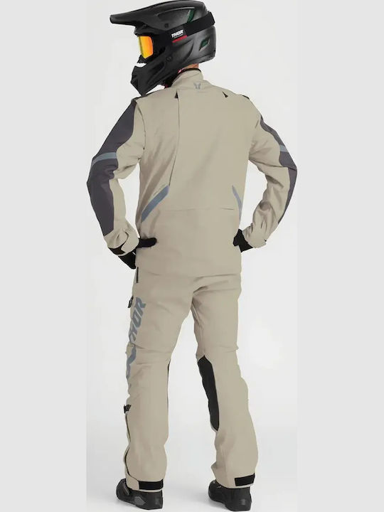 Thor Dual Sport Terrain Мъжко Мотоциклетно яке Off-White/Black