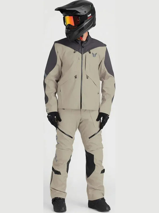 Thor Dual Sport Terrain Мъжко Мотоциклетно яке Off-White/Black