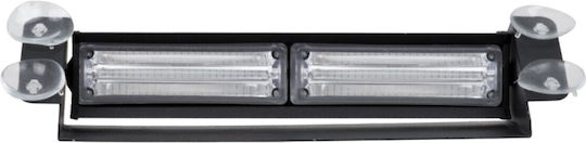 Vencore 6855-10016 Car Windshield Cree CXB COB LED Bar Suction Cups Emergency Lighting Single Color Blue 12-24v 6855-10016