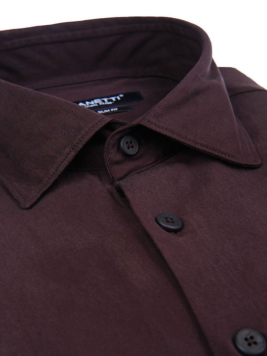Long Sleeve Burgundy Shirt