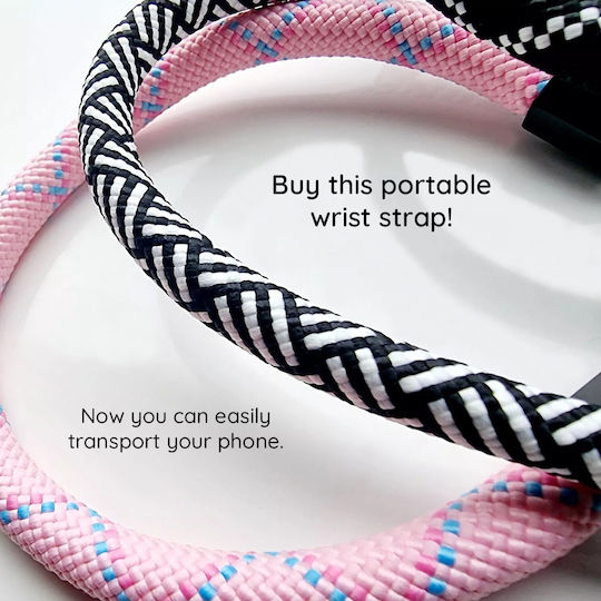 Techsuit Rope Wrist Strap2 Rws2-72 Phones Cocoa Truffle