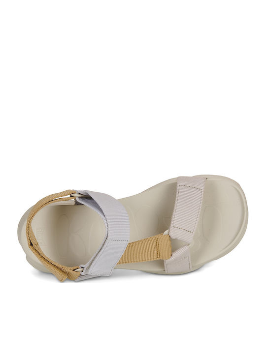 Women's Flat Sandals in Beige Color