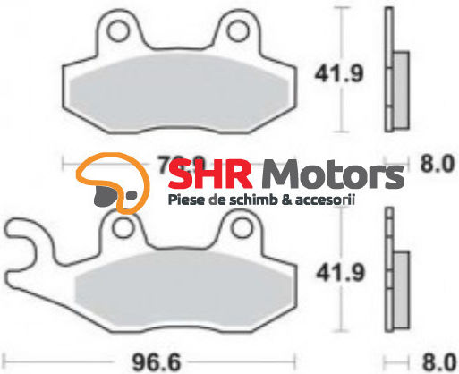 Ferodo Motorcycle Brake Pads ECO Kawasaki KLX 125 / Keeway Logic 125-LIKE 200 for Triumph Speed Triple