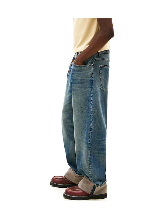 Men's Jeans Pants with Loose Baggy Fit Blue