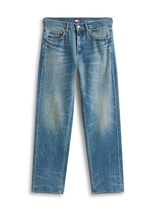 Men's Jeans Pants with Relaxed Straight Fit Blue