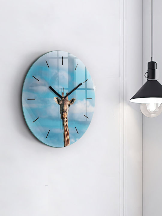 Tulup Kinder Wanduhr Glas