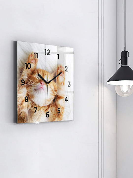 Tulup Детски стенен часовник Стъкло 30x30см