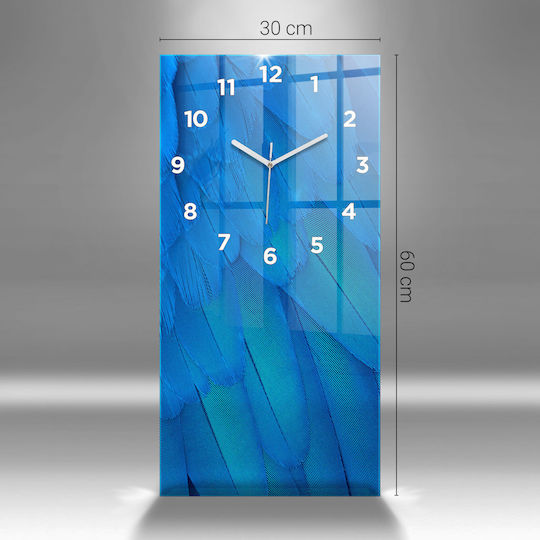 Tulup Ceas de Perete pentru Copii Sticlă 30x60cm
