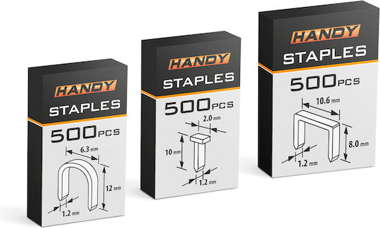 Handy Stapler Set 3 Types Staples In Plastic Box