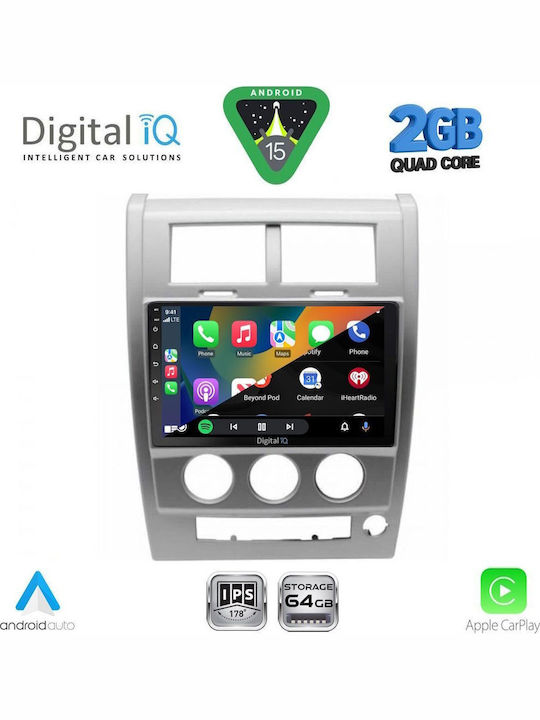Digital IQ Car Audio System for Jeep Cherokee / Liberty 2007-2014 (Bluetooth/USB/WiFi/GPS/Apple-Carplay/Android-Auto) with Touch Screen 10"