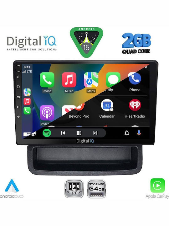Digital IQ Car Audio System for Opel Vivaro Renault Trafic Nissan Primastar 2004-2015 (Bluetooth/USB/WiFi/GPS/Apple-Carplay/Android-Auto) with Touch Screen 10"