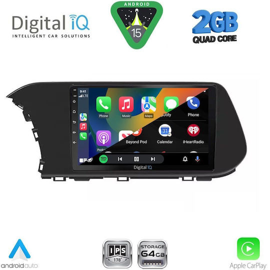 Digital IQ Автомобилна Аудио Система (Блутут/USB/WiFi/GPS/Apple-Carplay/Android-Auto) с Тъчскрийн 10"