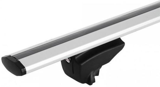 Menabo Aluminum Car Roof Bars Lince XL 135cm for Mitsubishi Asx 2010>2022 Car with Factory Roof Bars Set with Roof Rack Legs Silver