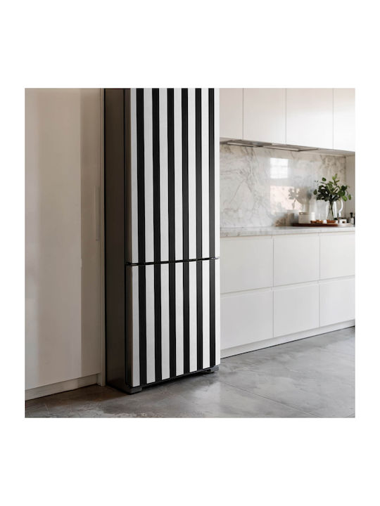 Magnetisches Kühlschrank Wandsticker Dekoration Schutz Gegenüberliegende Vertikale Streifen 60x190 cm