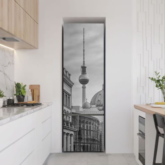 Magnetisches Kühlschrank Wandsticker Pyramide Fernsehturm In Der Stadt 60x190 Cm