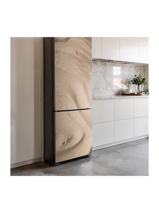 Magnetică Husă Pentru Frigider Bucătărie Textura Nisipului Valuri 60x180 Cm